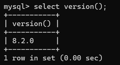查看数据库版本
